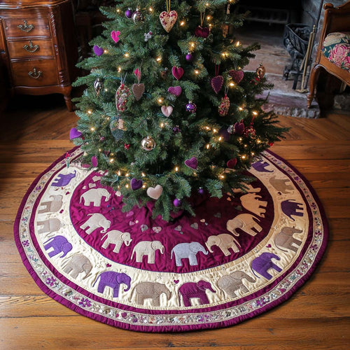 Regal Charm Christmas Quilted Tree Skirt NCU0NNT084