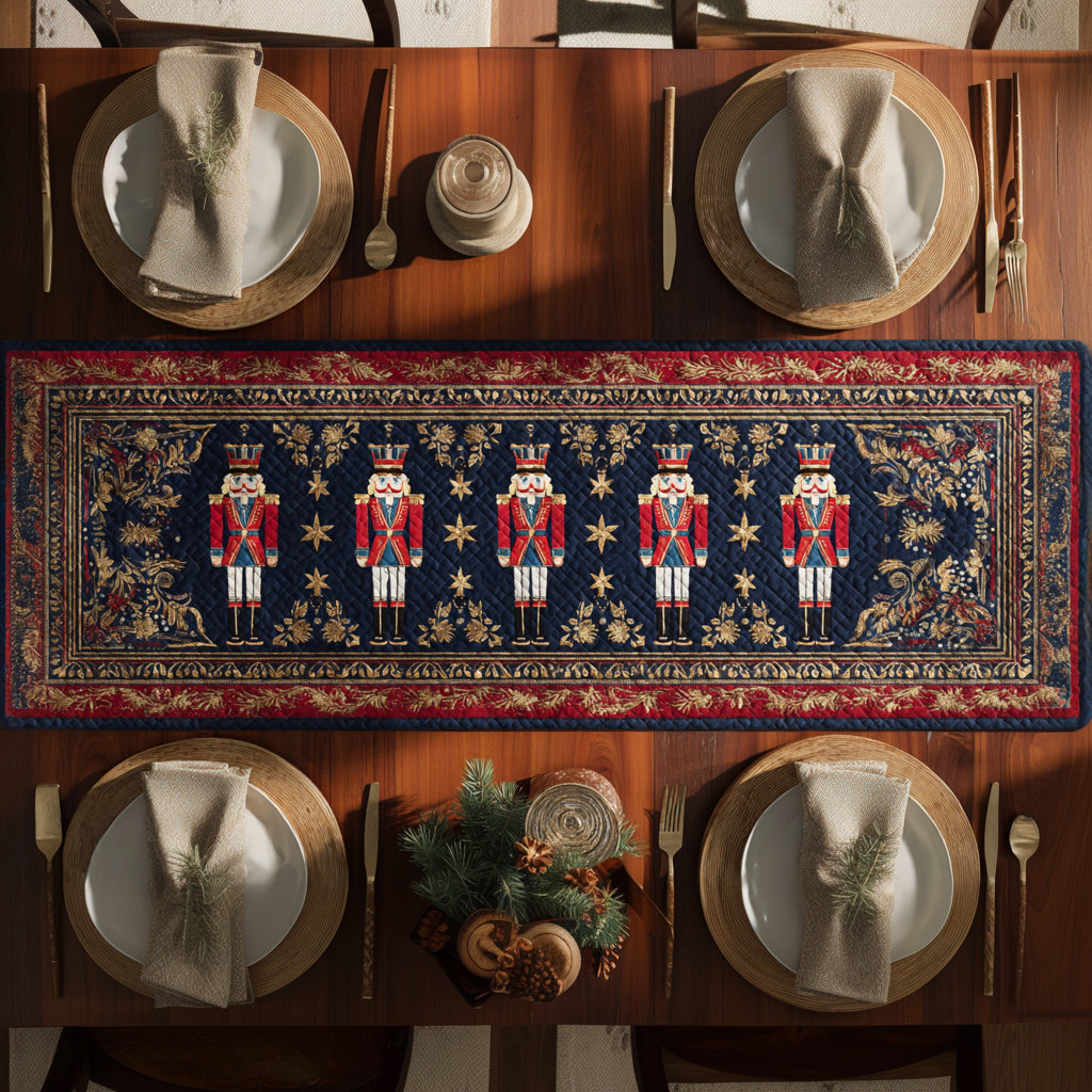 Regal Nutcracker Banner Quilted Table Runner NCU0HNH479