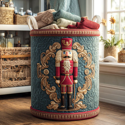 Regal Nutcracker Quilted Laundry Basket NCU0NTV757