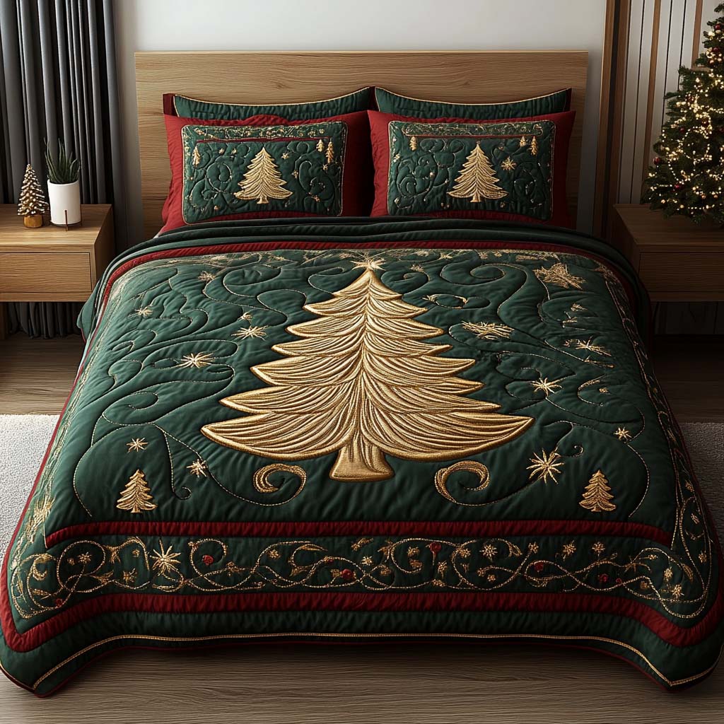 Regal Tree 3-Piece Quilted Bedding Set NCU0DQQ015