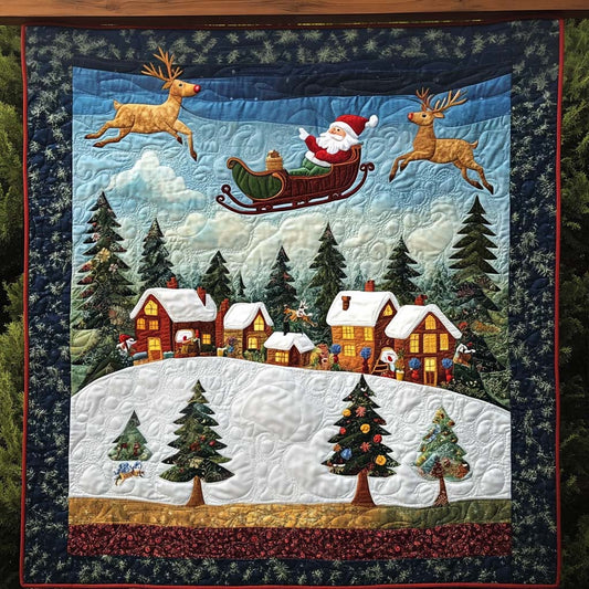 Reindeer Magic Quilted Blanket NCU0NT1160