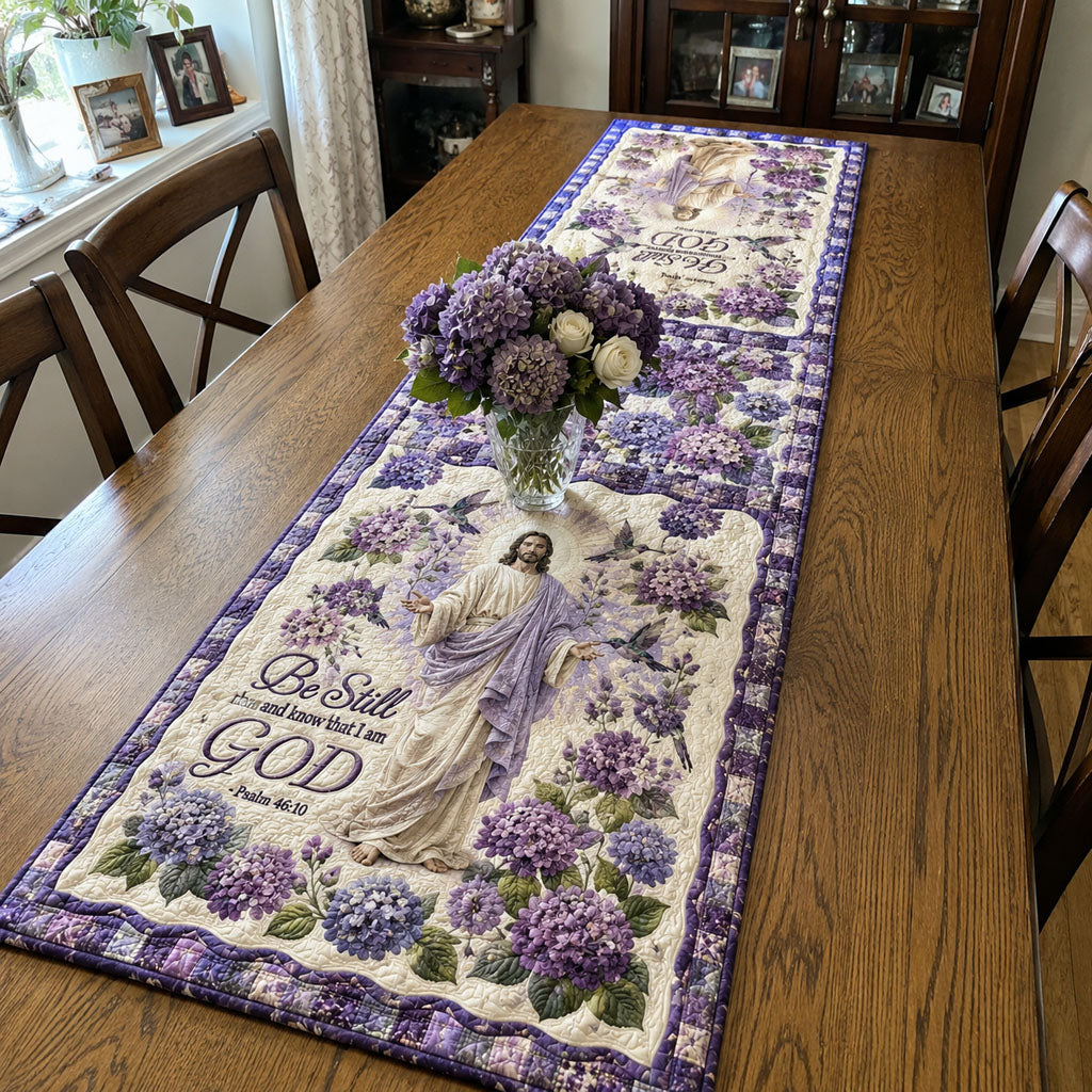 Rest in His Presence Quilted Table Runner NCU0PTT3409