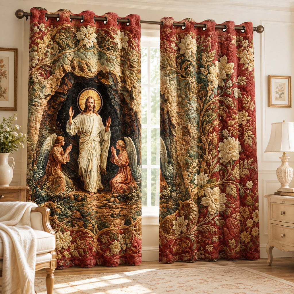 Resurrection Cave Triumph Quilted Curtains NCU0HNH1231