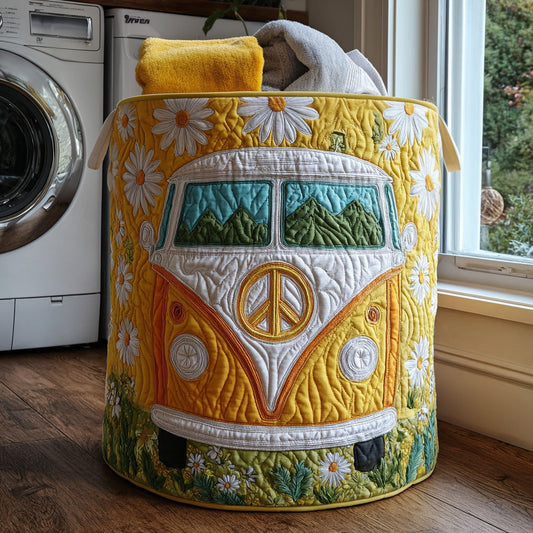 Retro Wander Quilted Laundry Basket NCU0PVL646