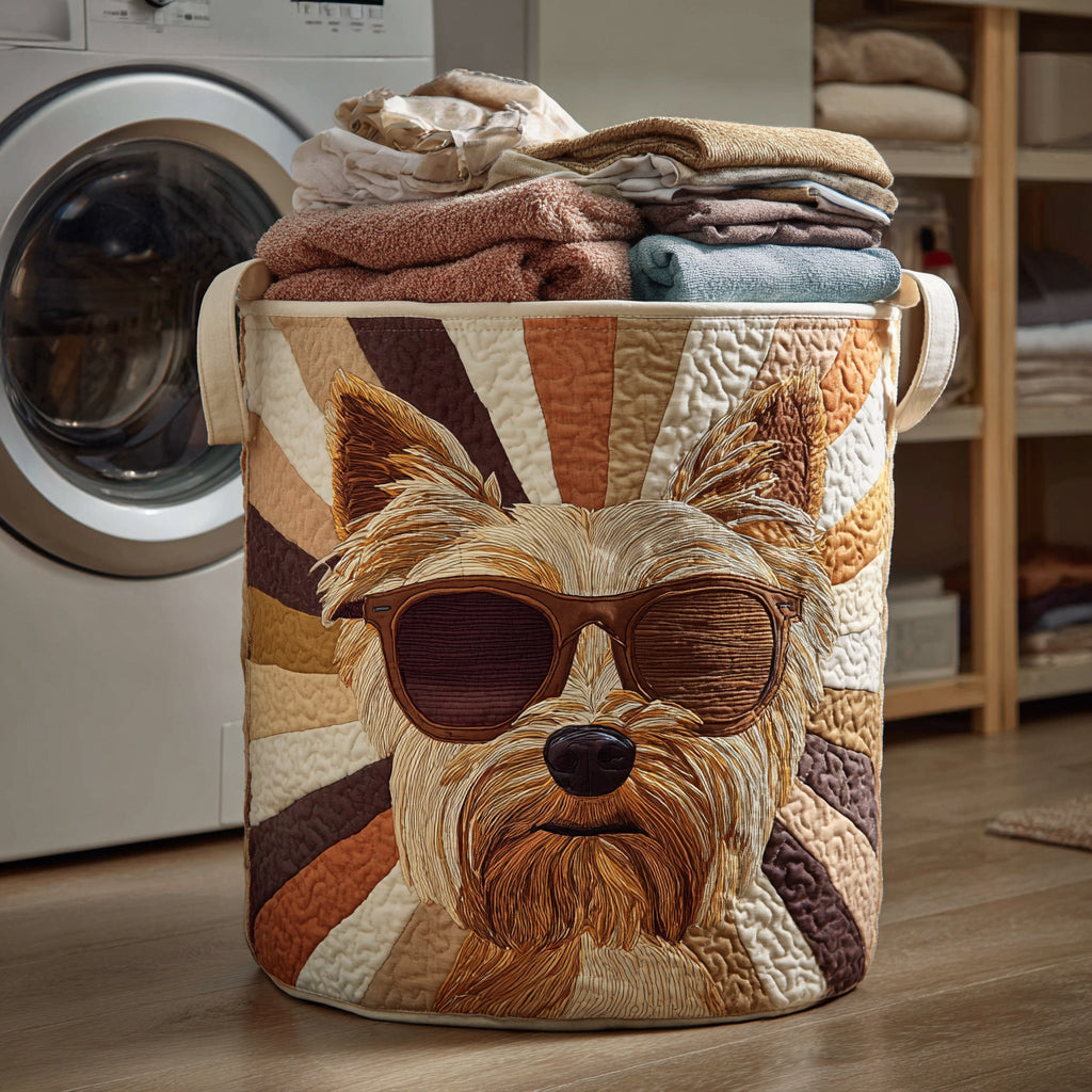 Rustic Lodge Stag Quilted Laundry Basket NCU0NXD392