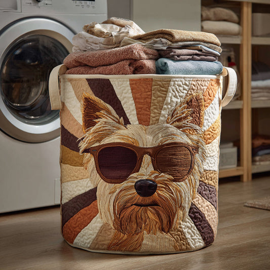 Retro Yorkshire Quilted Laundry Basket NCU0HNH272