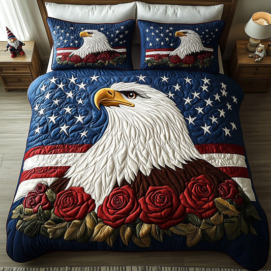 Rise Proud 3-Piece Quilted Bedding Set NCU0DV514