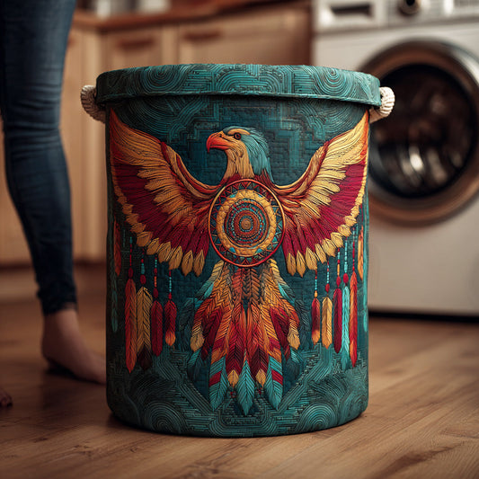 Rising Dawn Eagle Quilted Laundry Basket NCU0NTD968