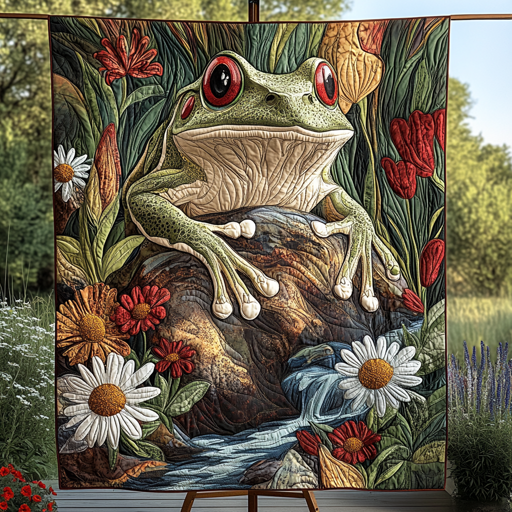 River Bloom Quilted Blanket NCU0NVH030