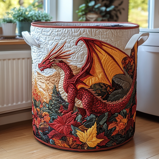 River Dragon Quilted Laundry Basket NCU0DDK663