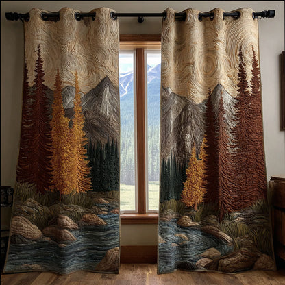 River Path Quilted Curtains NCU0DDK2084