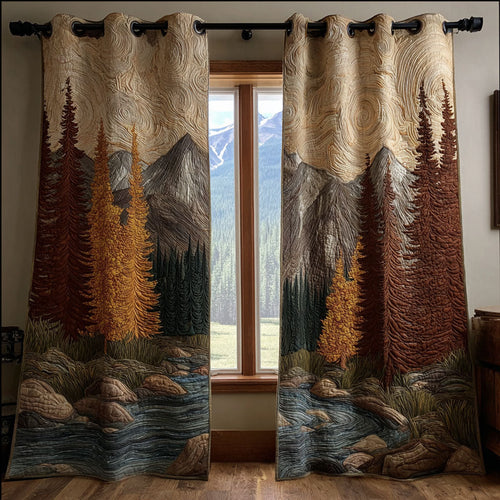 River Path Quilted Curtains NCU0DDK2084
