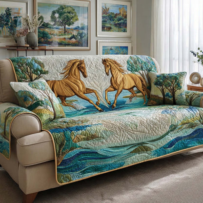 River Run Quilted Sofa Cover NCU0NXD1334