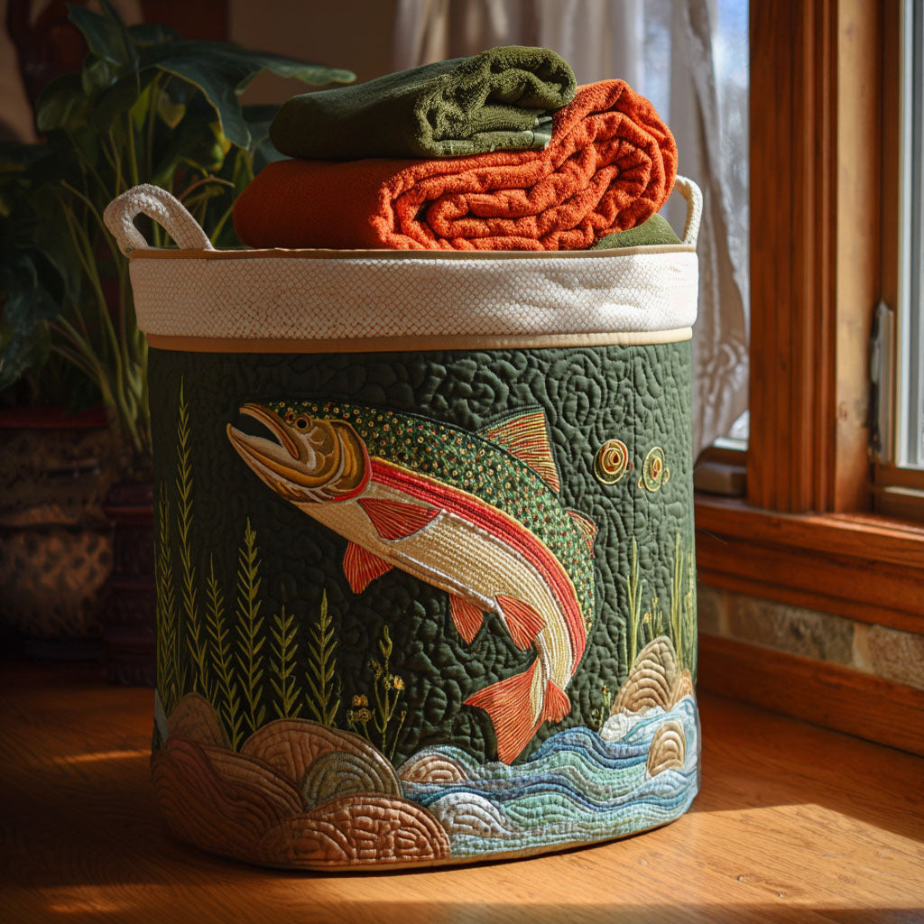 Riverlight Reflections Quilted Laundry Basket NCU0PTT1734