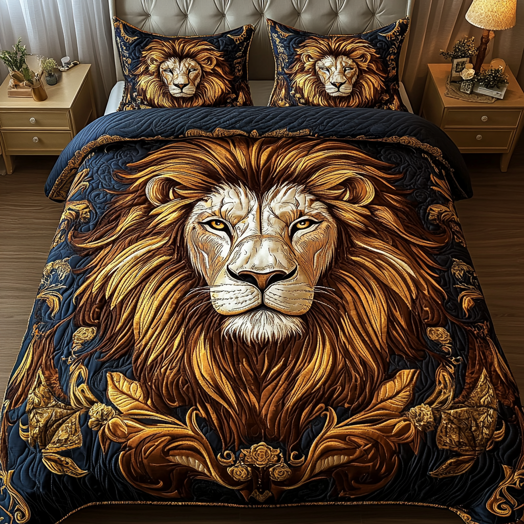 Roaring Legacy 3-Piece Quilted Bedding Set NCU0VH326