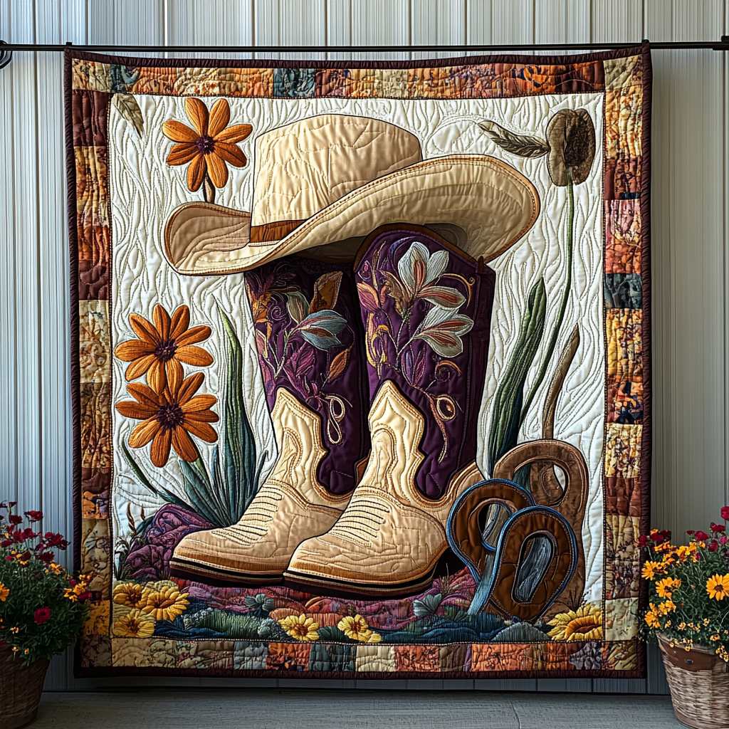 Rodeo Ready Quilted Blanket NCU0DK971