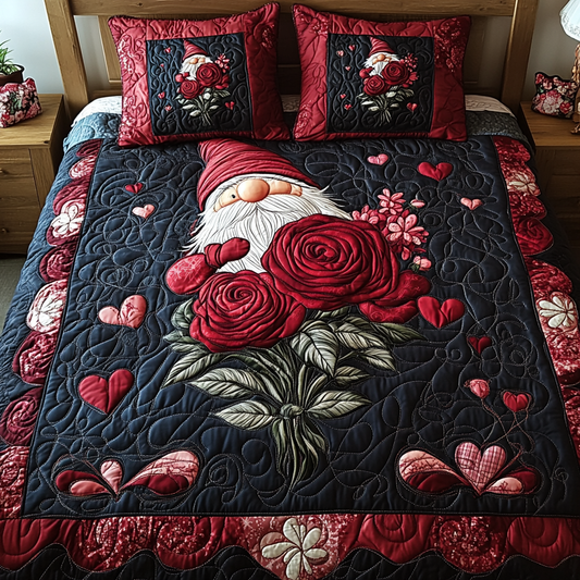 Romantic Bloom 3-Piece Quilted Bedding Set NCU0TL2318