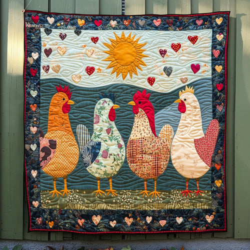 Rooster Riot Quilted Blanket NCU0DK430