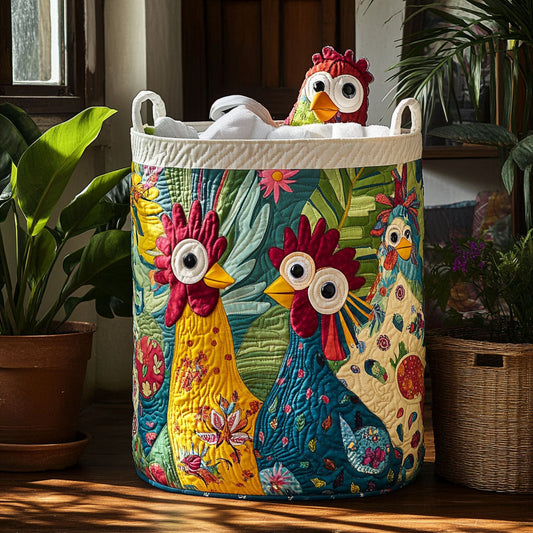 Rooster Ridge Quilted Laundry Basket NCU0PTT786
