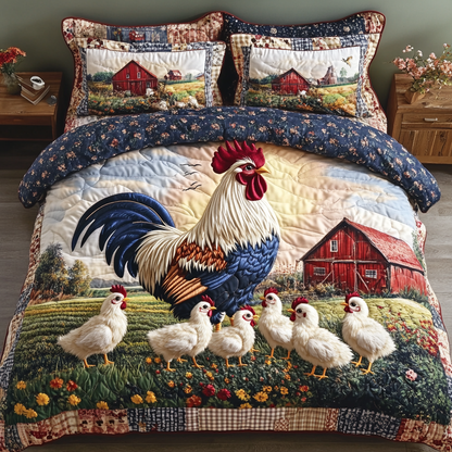 Rooster Rise Duvet Cover Set NCU0NVH556