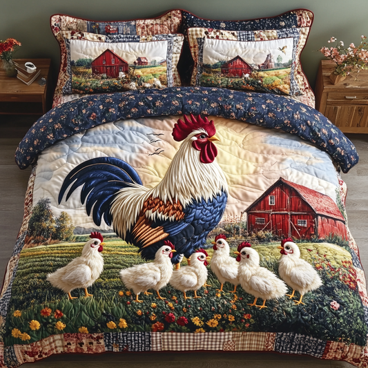 Rooster Rise Duvet Cover Set NCU0NVH556