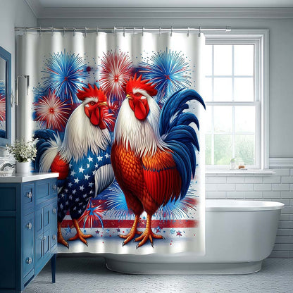 Roosters Spirit Shower Curtain NCU0DQQ0309