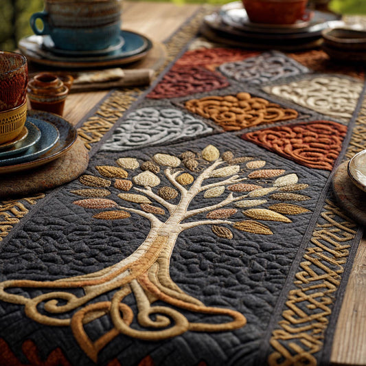 Rooted Life Quilted Table Runner NCU0DV1840