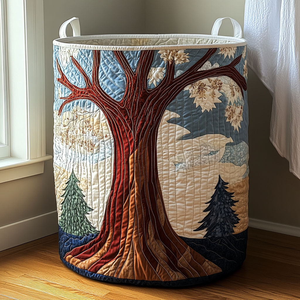 Rooted Light Quilted Laundry Basket NCU0DDK1006 – Quiltnest