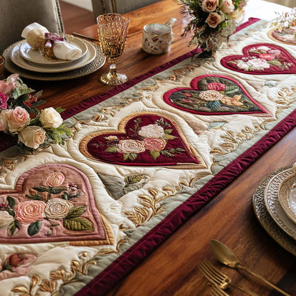 Rose Serenity Quilted Table Runner NCU0DQQ0190