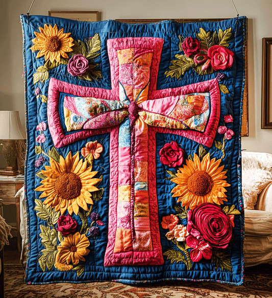 Rose of Salvation Quilted Blanket NCU0DV968