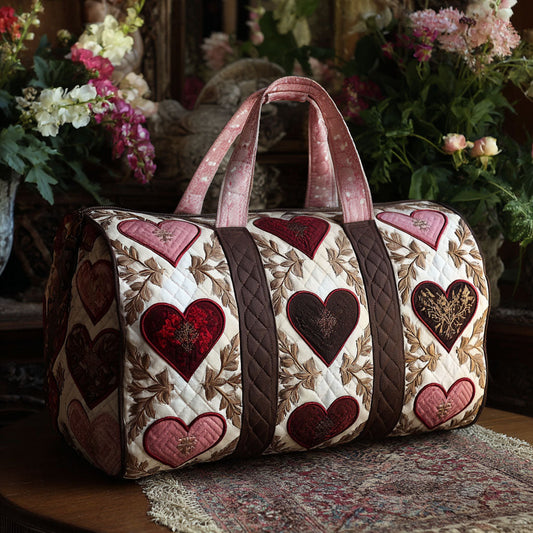 Rosewood Heartline Quilted Duffle Bag NCU0PTT2879