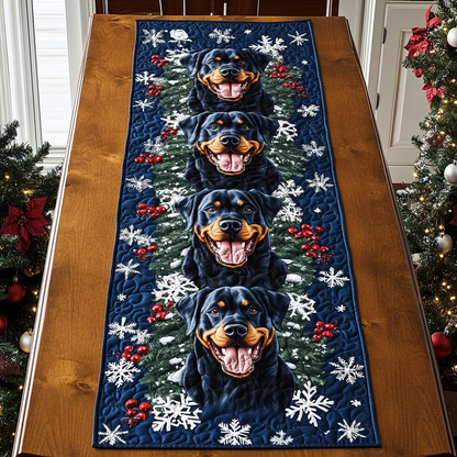 Rottweiler Dream Quilted Table Runner NCU0DDK1535