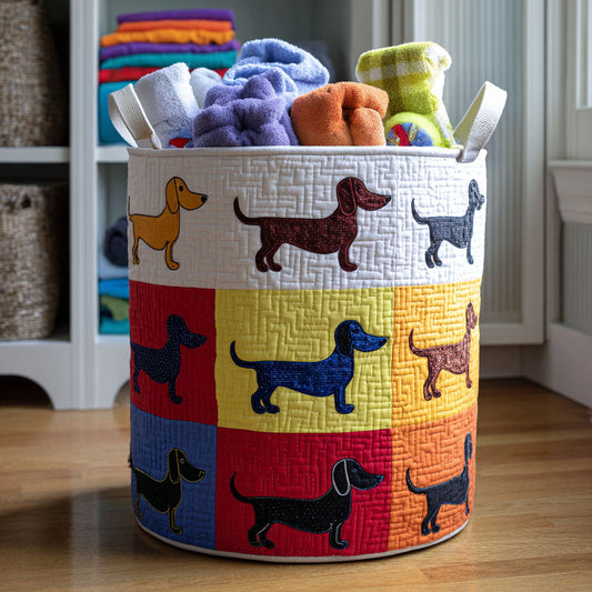 Rows of Joy Quilted Laundry Basket NCU0PTT1240