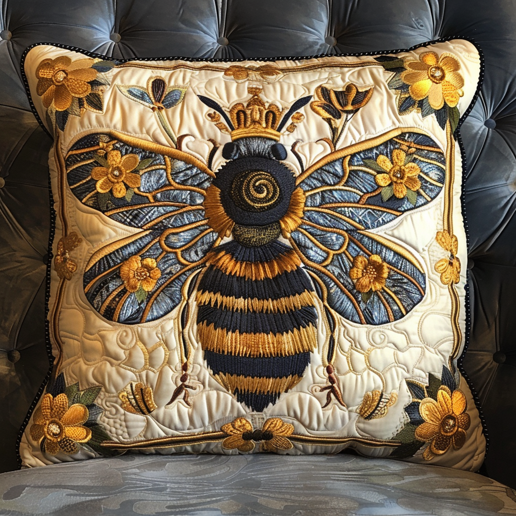 Royal Bee Quilted Pillow Case NCU0NT951