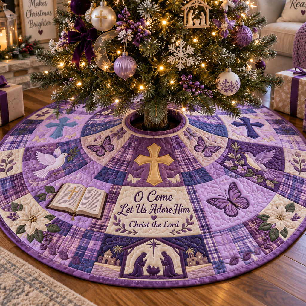 Royal Bethlehem Christmas Quilted Tree Skirt NCU0PTT3518