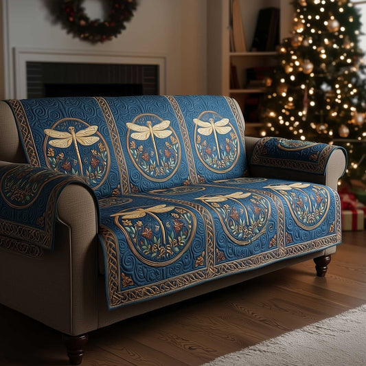Royal Dragonfly Classic Quilted Sofa Cover NCU0HTT162