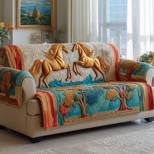 Royal Gallop Quilted Sofa Cover NCU0NXD1347