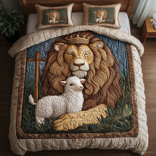 Royal Guardian 3-Piece Quilted Bedding Set NCU0NNT312
