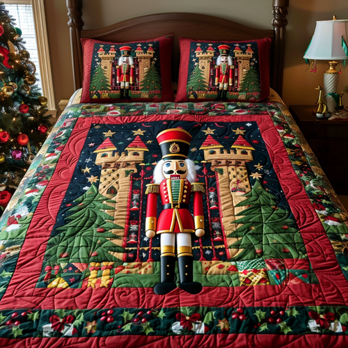Royal Nutcracker Charm Quilted Bedding Set NCU0DV1750