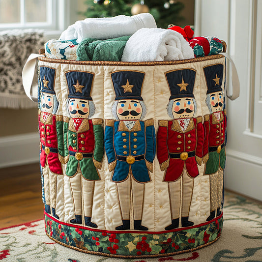 Royal Nutcracker Quilted Laundry Basket NCU0NNL101