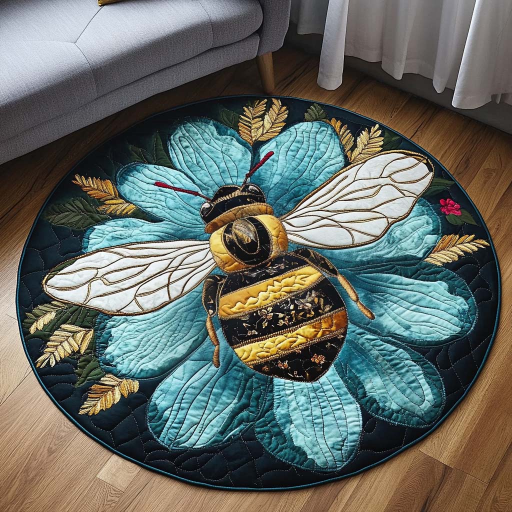 Royal Pollen Gatherer Quilted Round Mat NCU0NT1271
