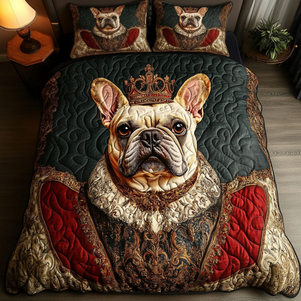 Royal Pup Majesty 3-Piece Quilted Bedding Set NCU0NNT627
