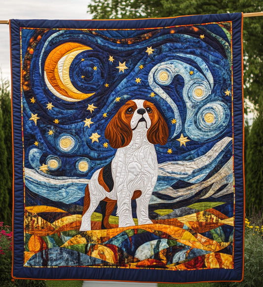 Royal Spaniel Dreams Quilted Blanket NCU0PT559