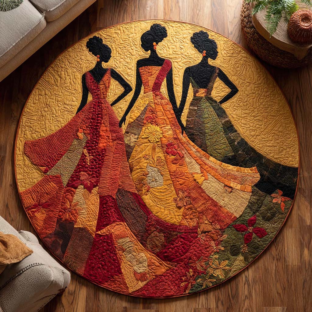 Royal Trio Quilted Round Mat NCU0NNT2044