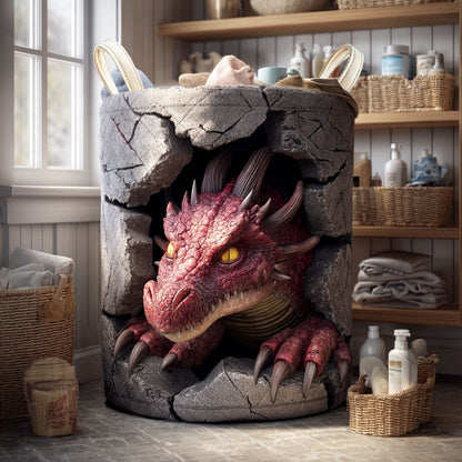 Ruby Inferno Quilted Laundry Basket NCU0NTV788