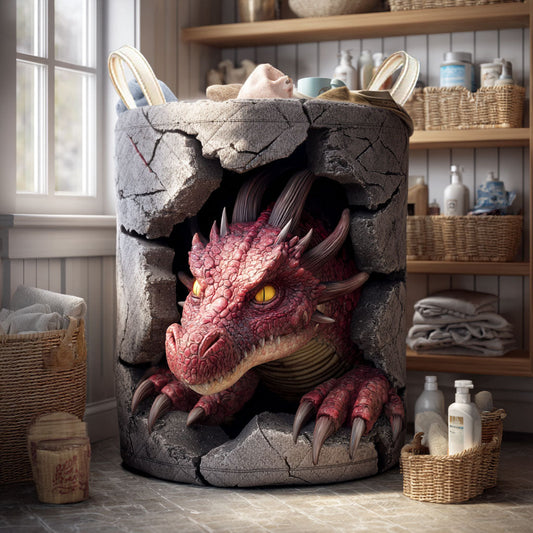 Ruby Inferno Quilted Laundry Basket NCU0NTV788