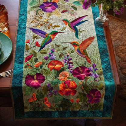 Ruby Throat Quilted Table Runner NCU0NNT2192