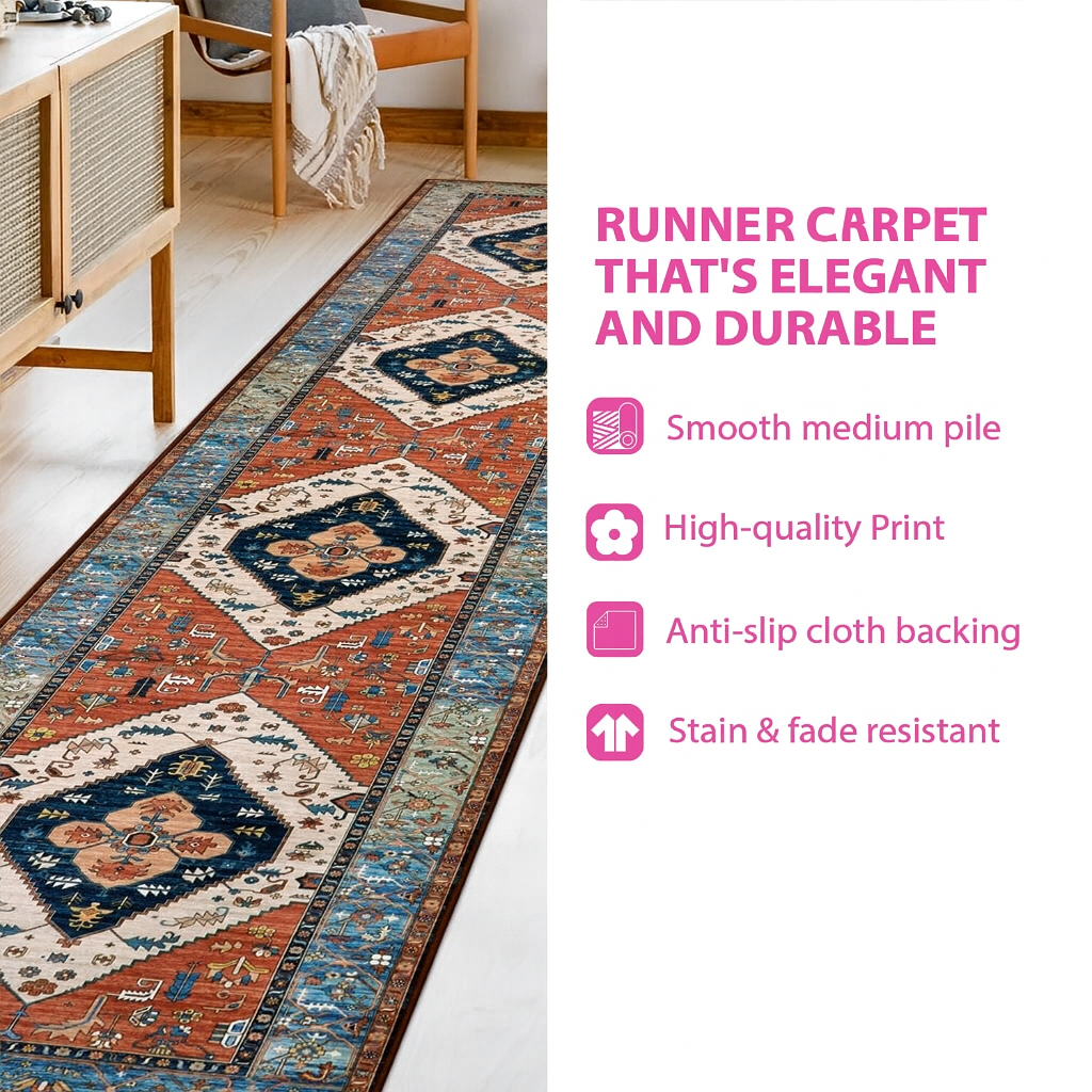 Evergreen Rail Journey Runner Carpet NCU0TD1350
