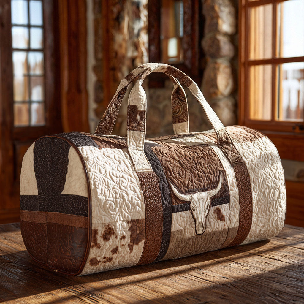 Rusted Horizon Quilted Duffle Bag NCU0PTT2931