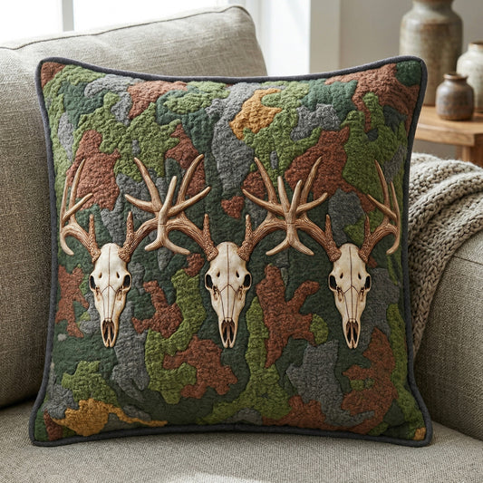 Rustic Antler Quilted Pillow Case NCU0NNT3080